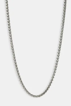 Polished Wheat Link Chain - 5mm - White