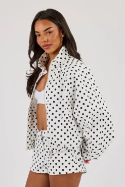 Polka Dot Jacket - White