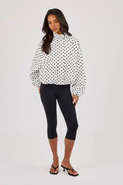 Polka Dot Jacket - White