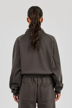 Polo Sweatshirt - Coffee