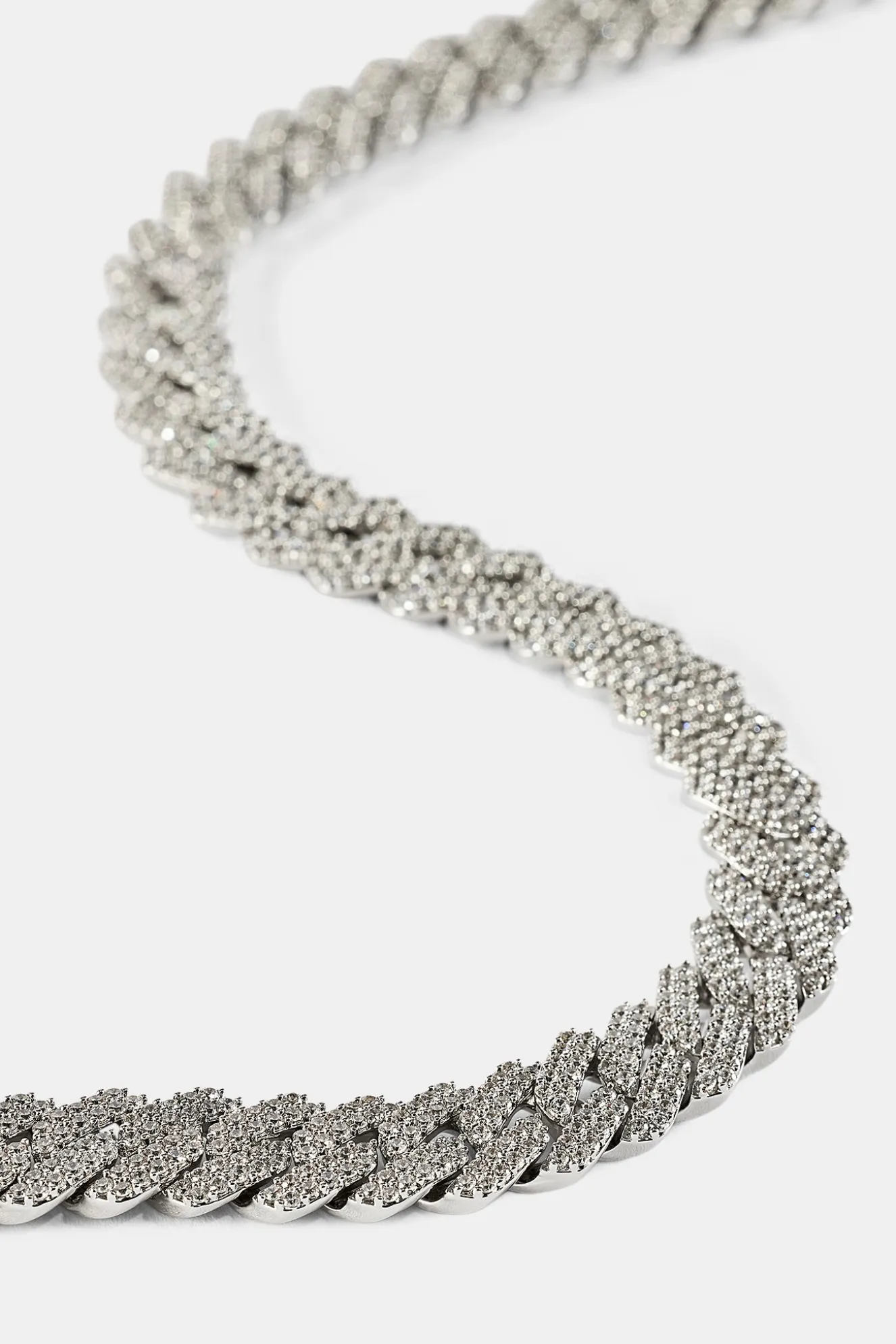 Prong Cuban Chain - 14mm - White