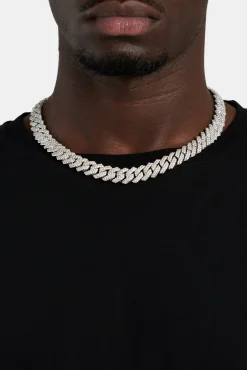 Prong Cuban Chain - 14mm - White