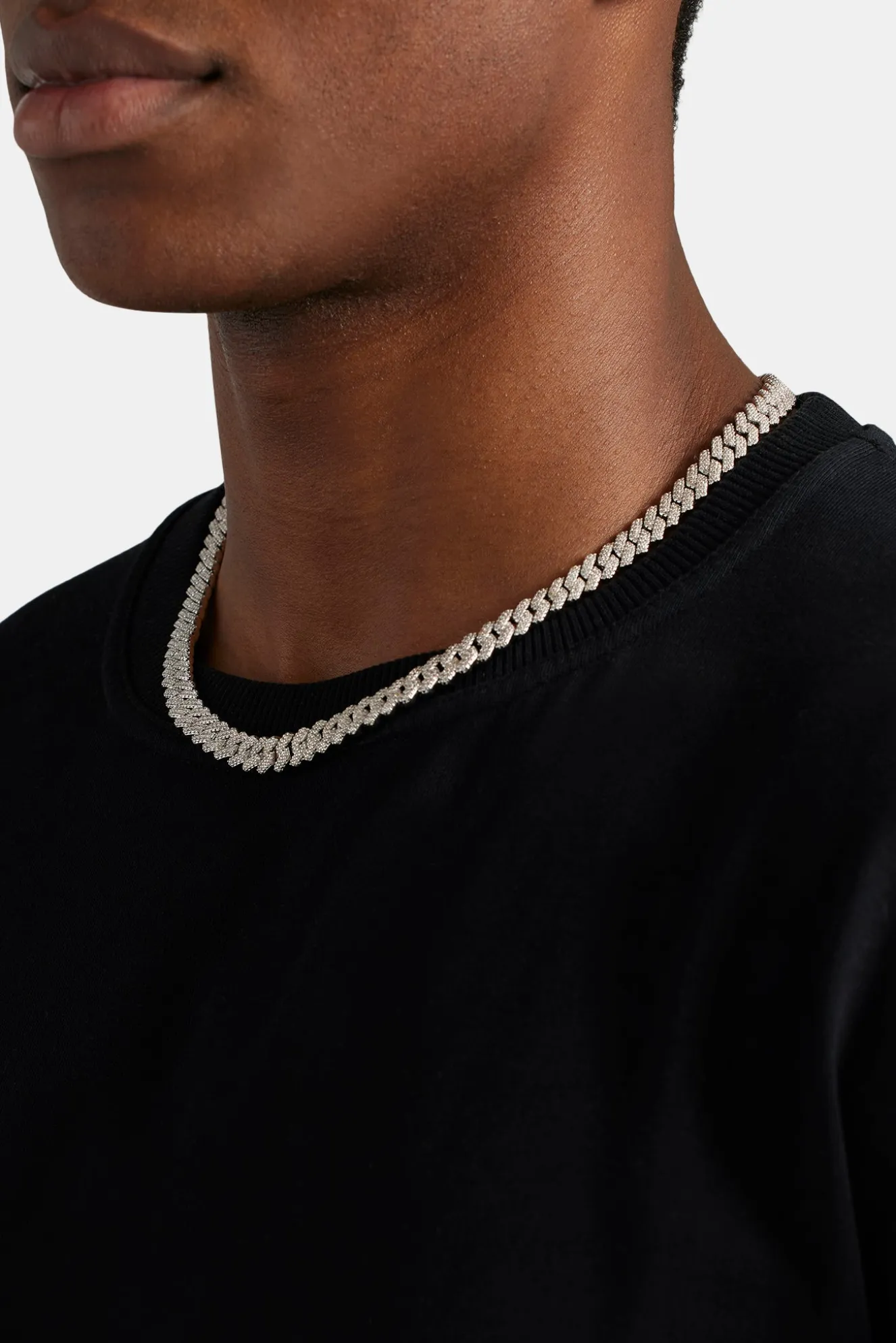 Prong Cuban Chain - 8mm - White