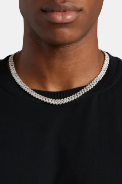 Prong Cuban Chain - 8mm - White