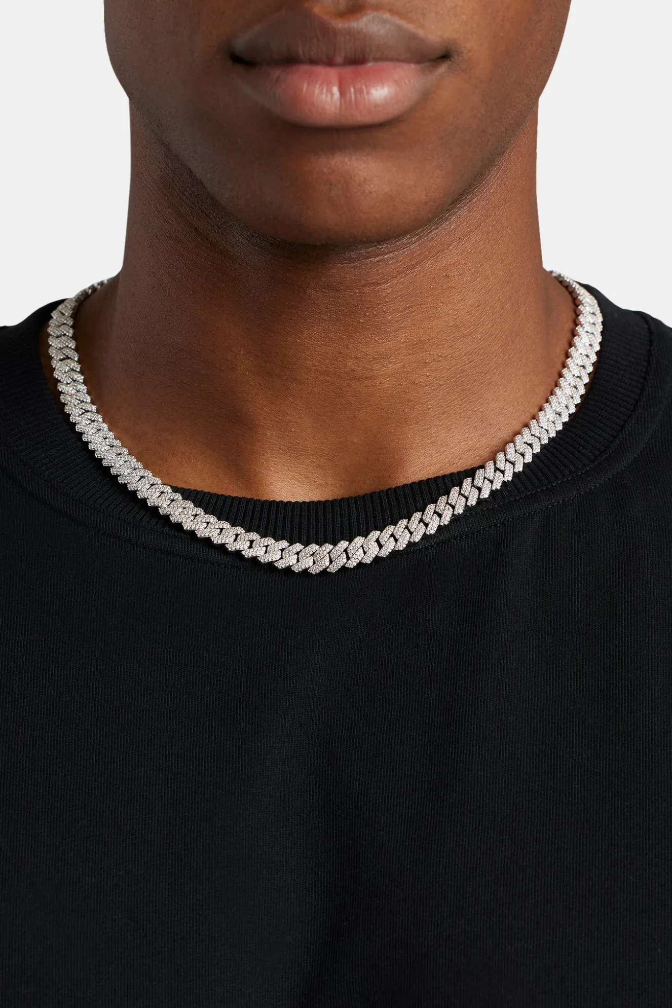 Prong Cuban Chain - 8mm - White