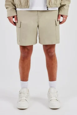 Relaxed Cargo Short - Stone
