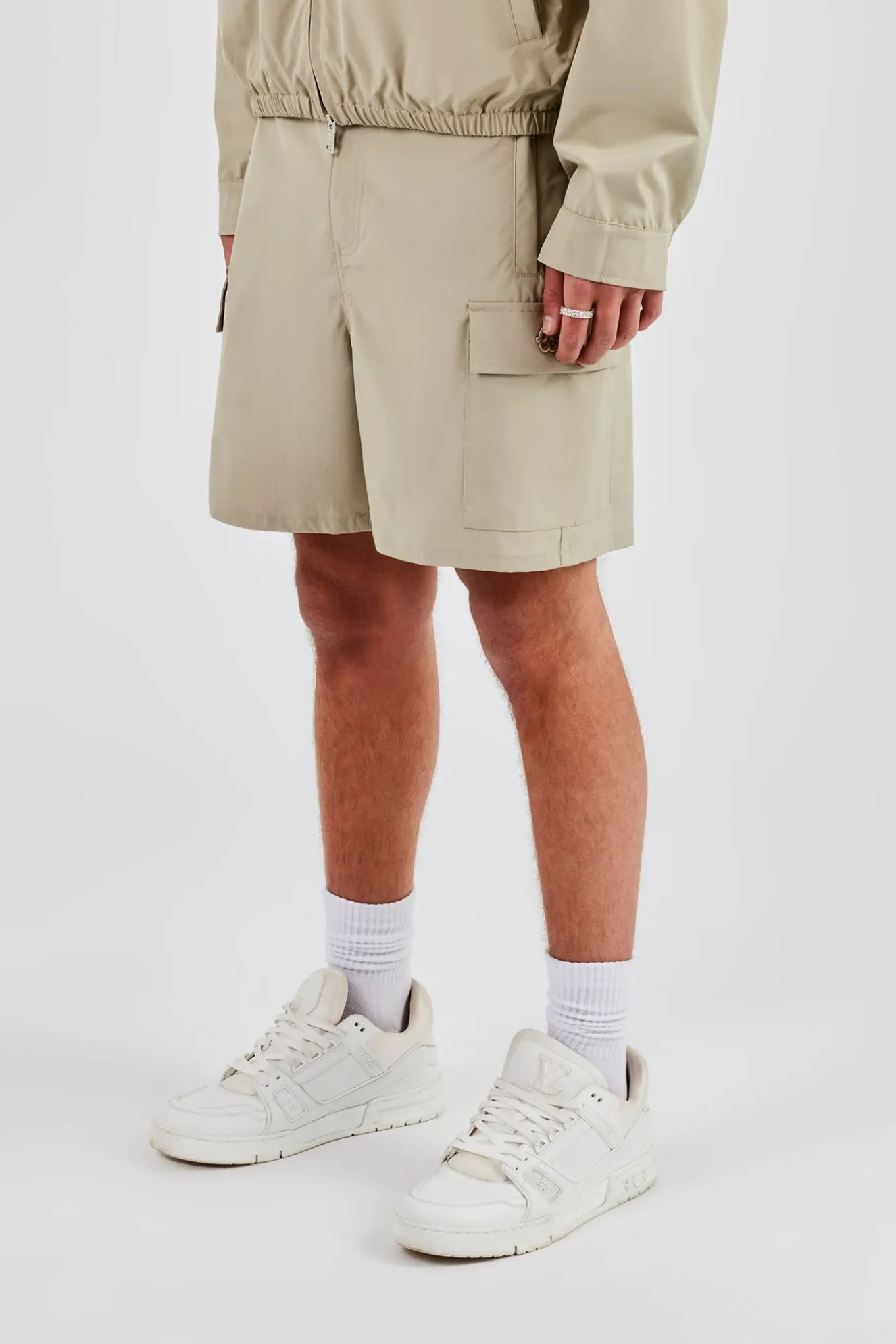 Relaxed Cargo Short - Stone