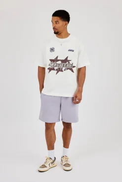 Relaxed Jersey Short - Dusty Purple
