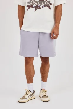 Relaxed Jersey Short - Dusty Purple