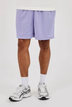 Relaxed Mesh Logo Short - Purple
