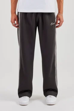 Relaxed Taping Track Pant - Charcoal