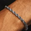 Rope Bracelet & Chain - 5mm - White