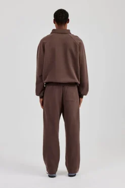 Rugby Sweater and Relaxed Jogger - Coffee