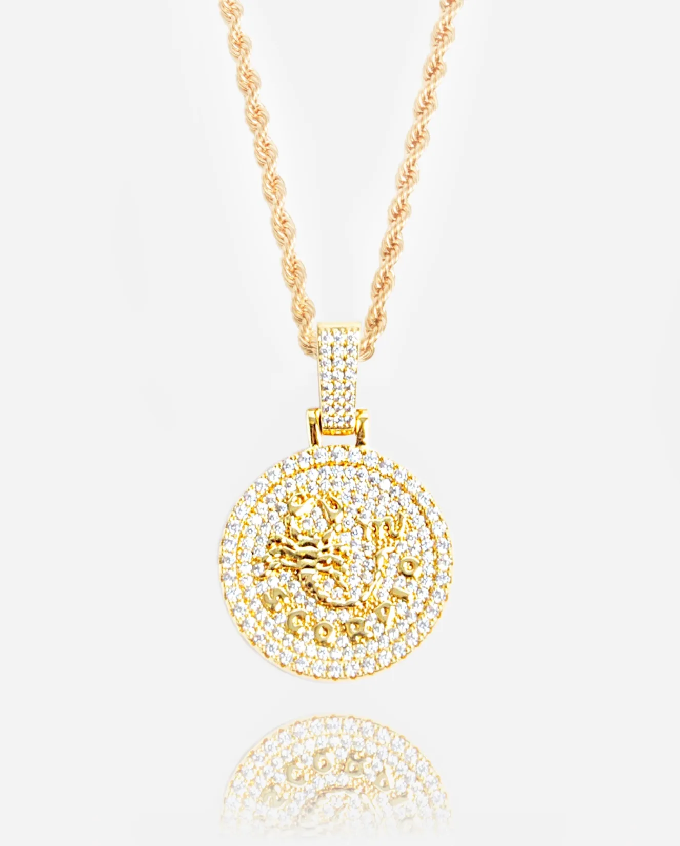 Scorpio Zodiac Pendant - Gold