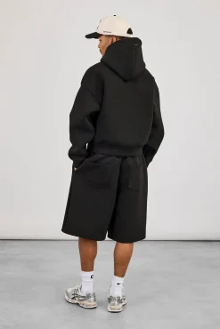 Scuba Boxy Hoodie & Jort - Black