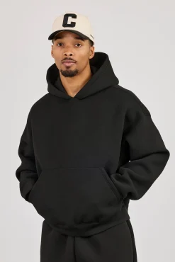Scuba Boxy Hoodie & Jort - Black