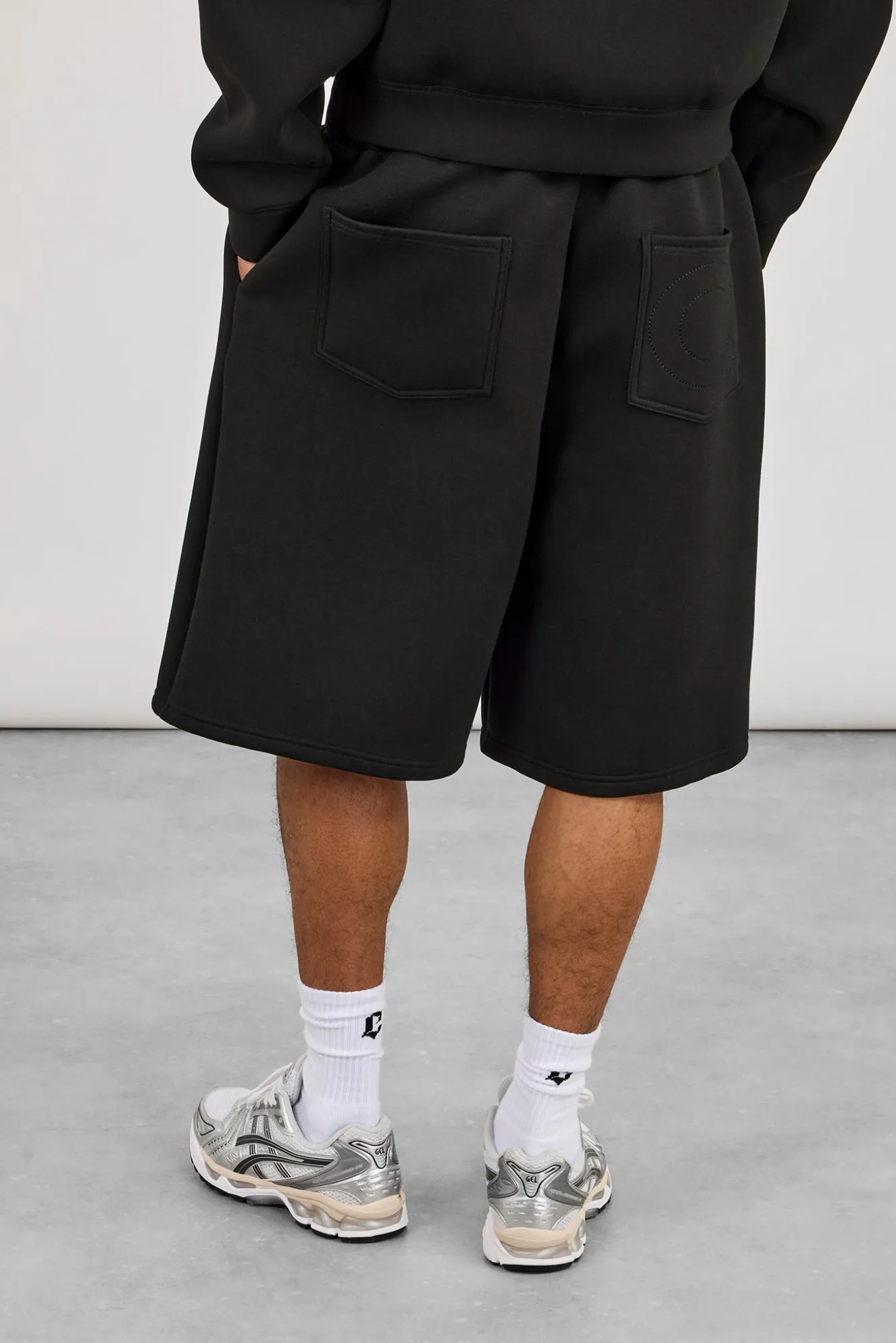 Scuba Boxy Hoodie & Jort - Black