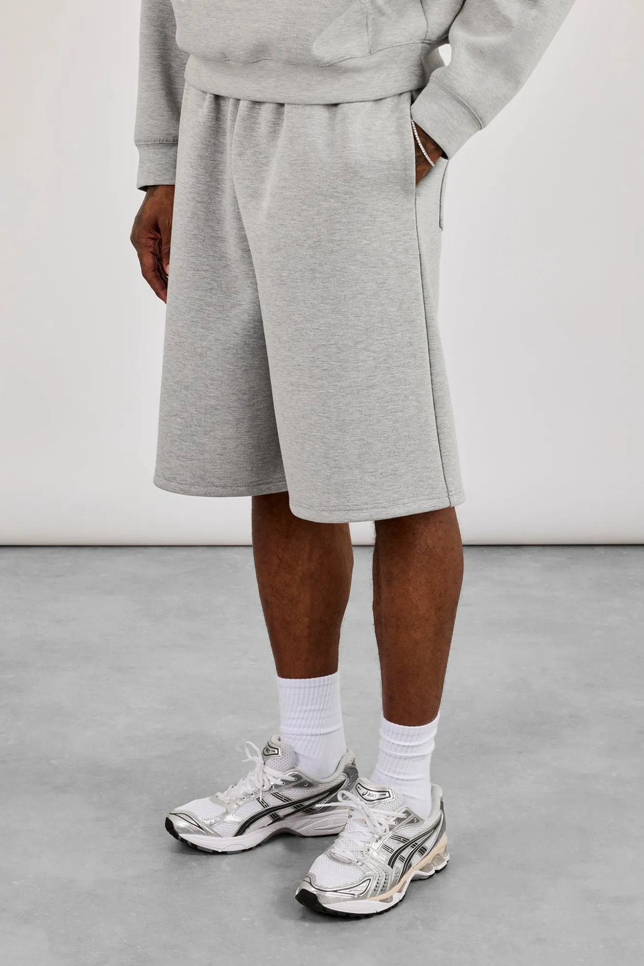 Scuba Boxy Hoodie & Jort - Grey