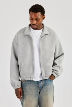 Scuba Funnel Neck Jacket - Grey