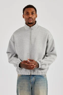 Scuba Funnel Neck Jacket - Grey