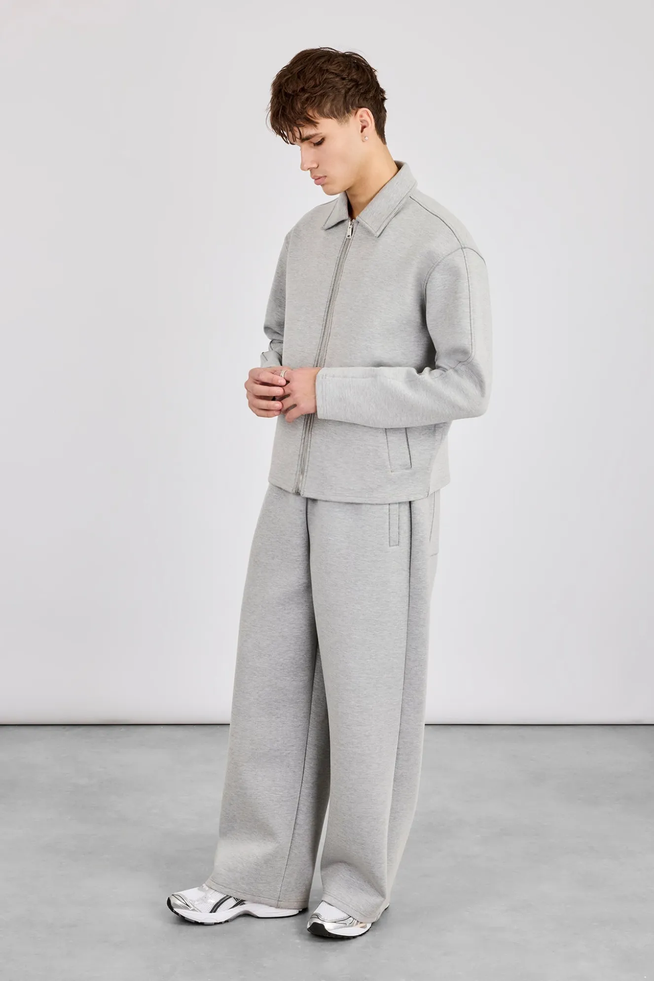 Scuba Harrington Jacket & Scuba Baggy Fit Trouser - Grey