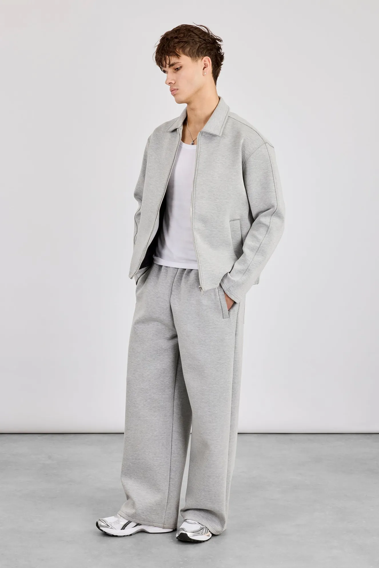 Scuba Harrington Jacket & Scuba Baggy Fit Trouser - Grey