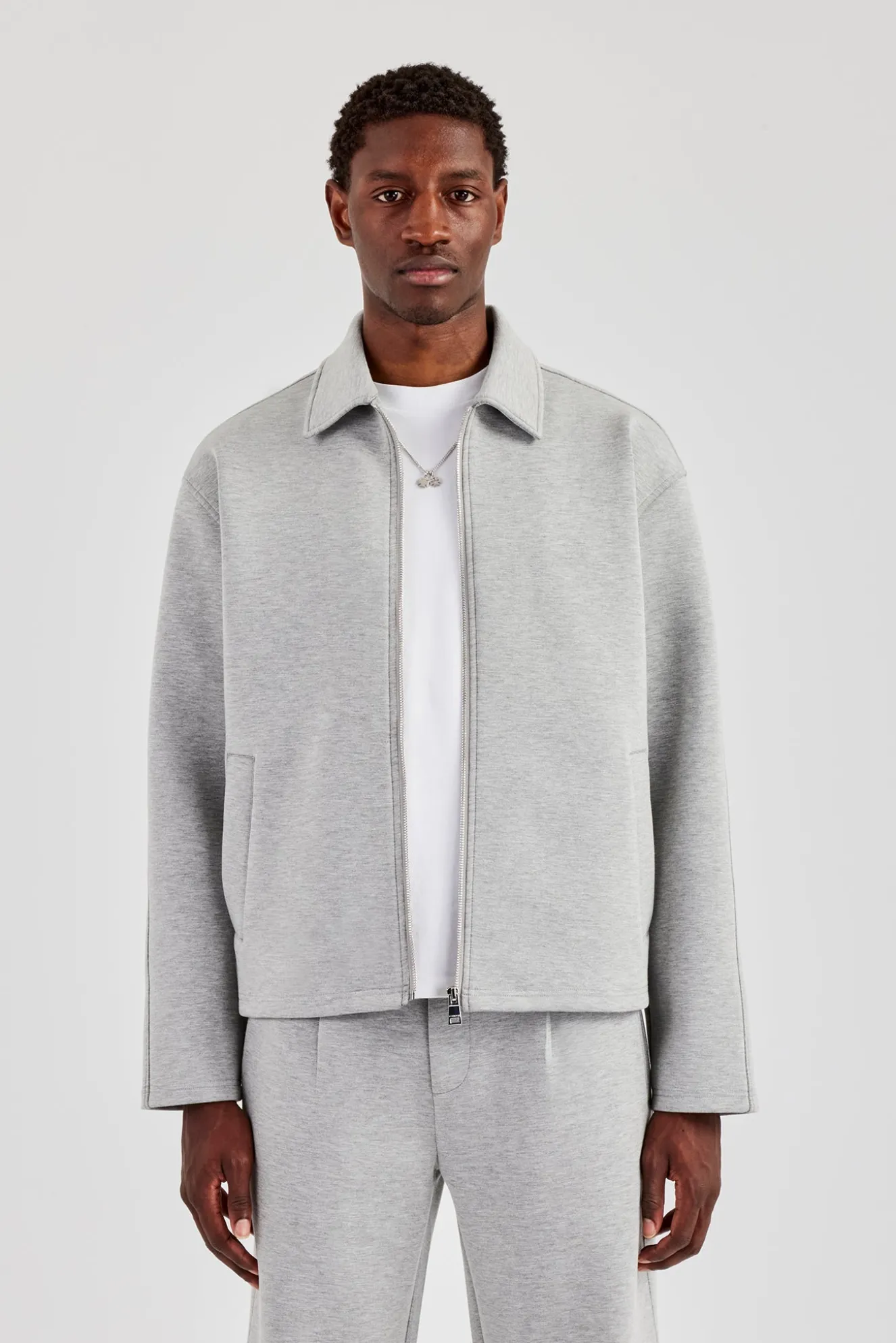 Scuba Harrington Jacket & Trouser - Grey