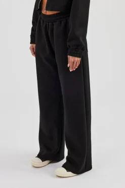 Scuba Wide Leg Jogger - Black