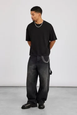 Soft Touch Boxy T-Shirt - Black