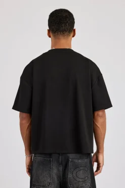 Soft Touch Boxy T-Shirt - Black