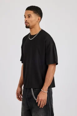 Soft Touch Boxy T-Shirt - Black