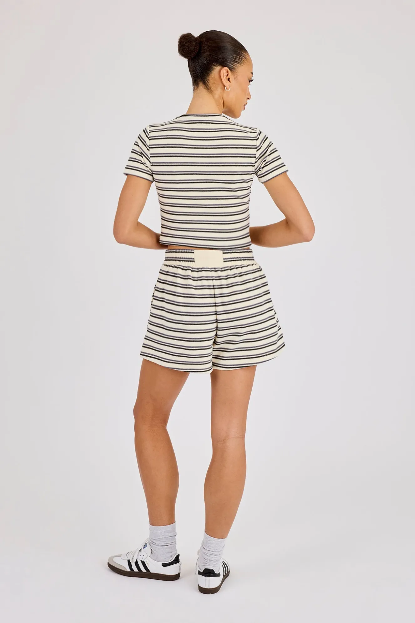 Soft Touch Double Stripe Short - Blue