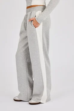 Soft Touch Panelled Jogger - Grey