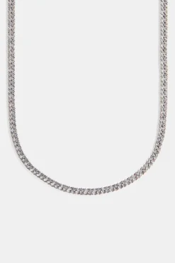 Square Cuban Chain - 5mm - White