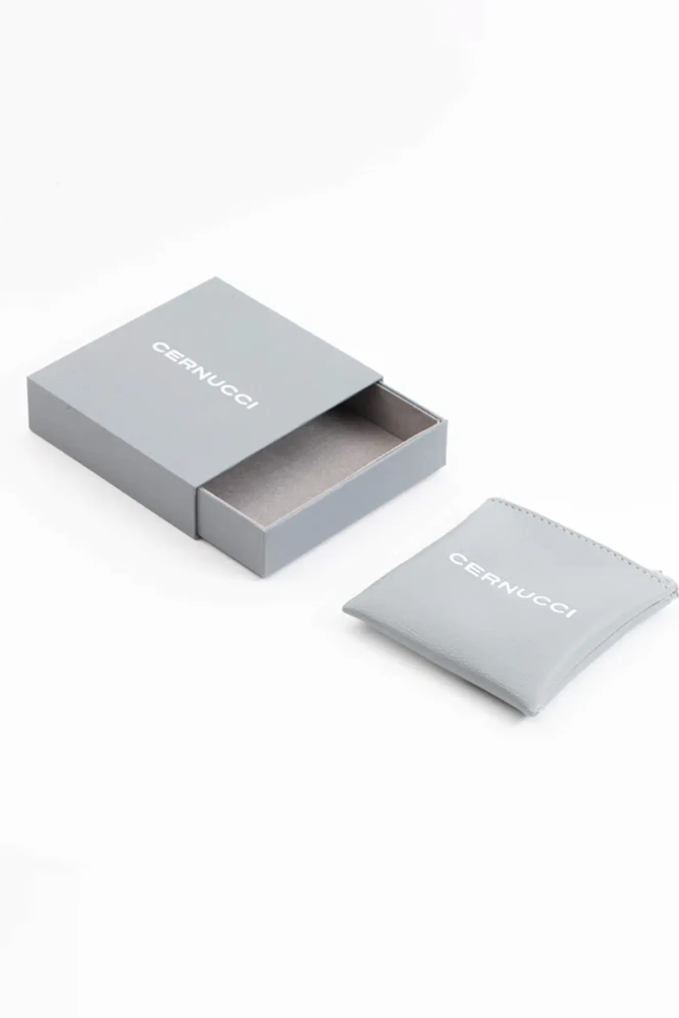 Square Cut Stud Earrings - 6mm - White