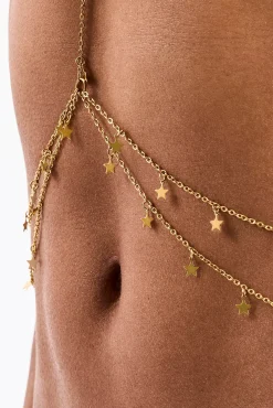Star Layered Body Chain - 5mm - Gold