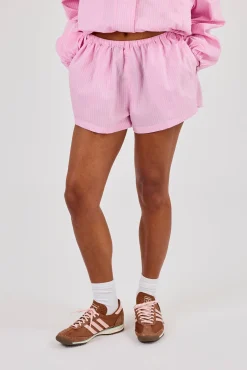 Stripe Nylon Short - Pink