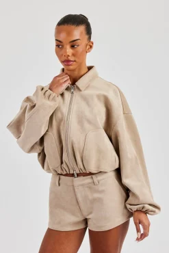Suede Micro Short - Beige