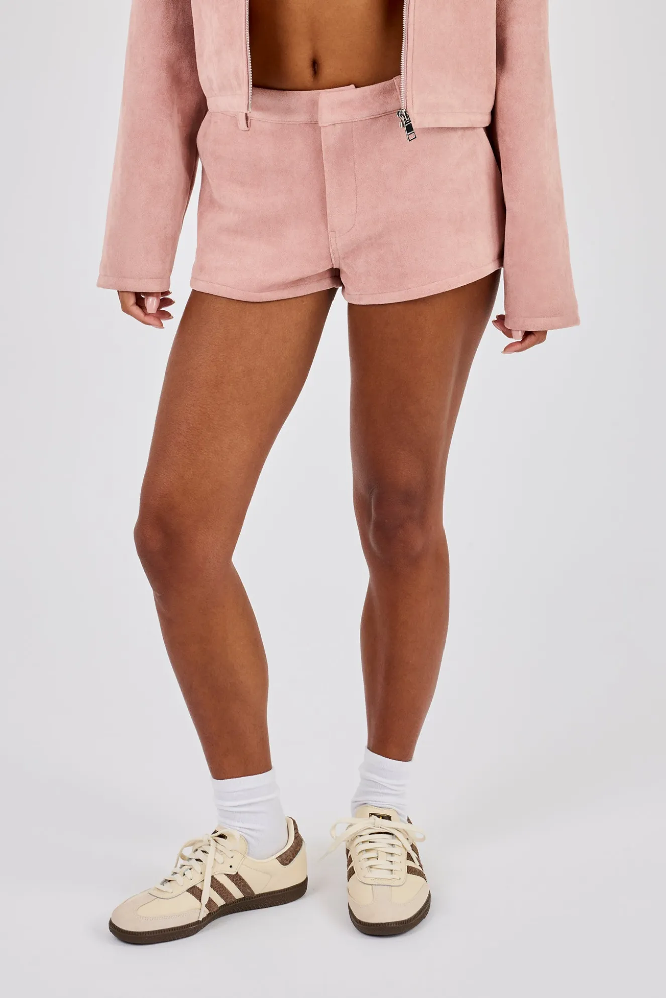 Suede Micro Short - Dusty Pink