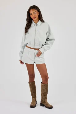 Suede Micro Short - Light Blue