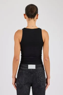Swarovski Square Neck Rib Vest