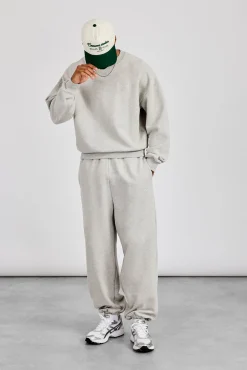 Sweater & Cuffed Jogger - Grey Marl