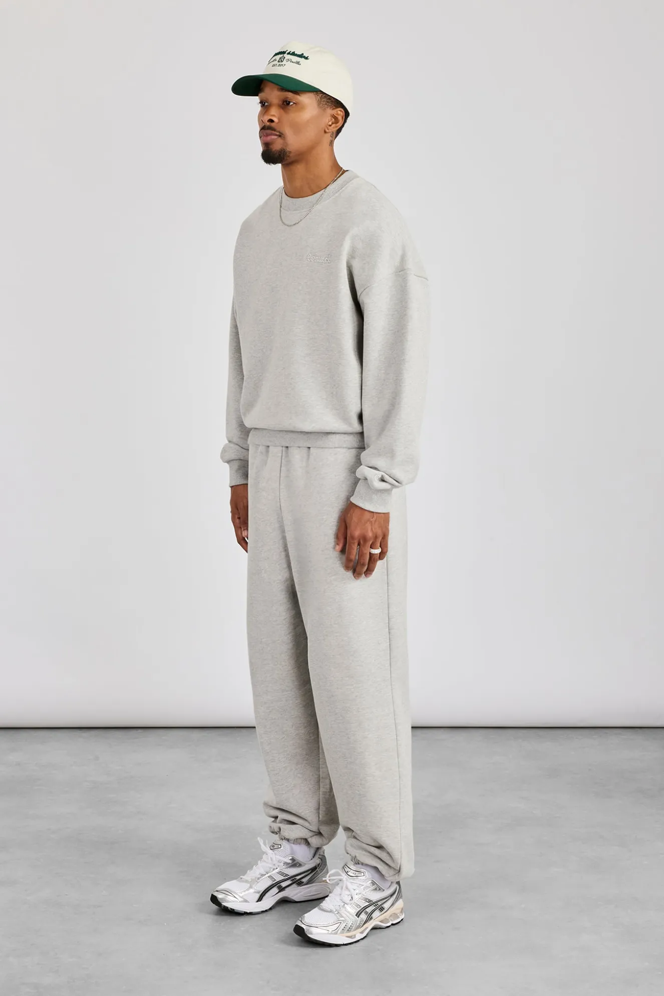 Sweater & Cuffed Jogger - Grey Marl
