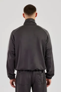 Taping Track Jacket - Charcoal