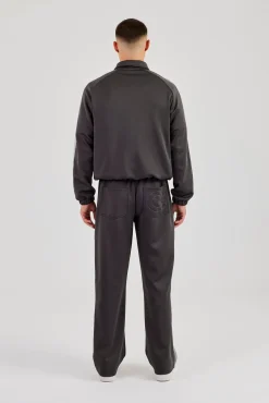 Taping Track Jacket & Relaxed Track Pant - Charcoal