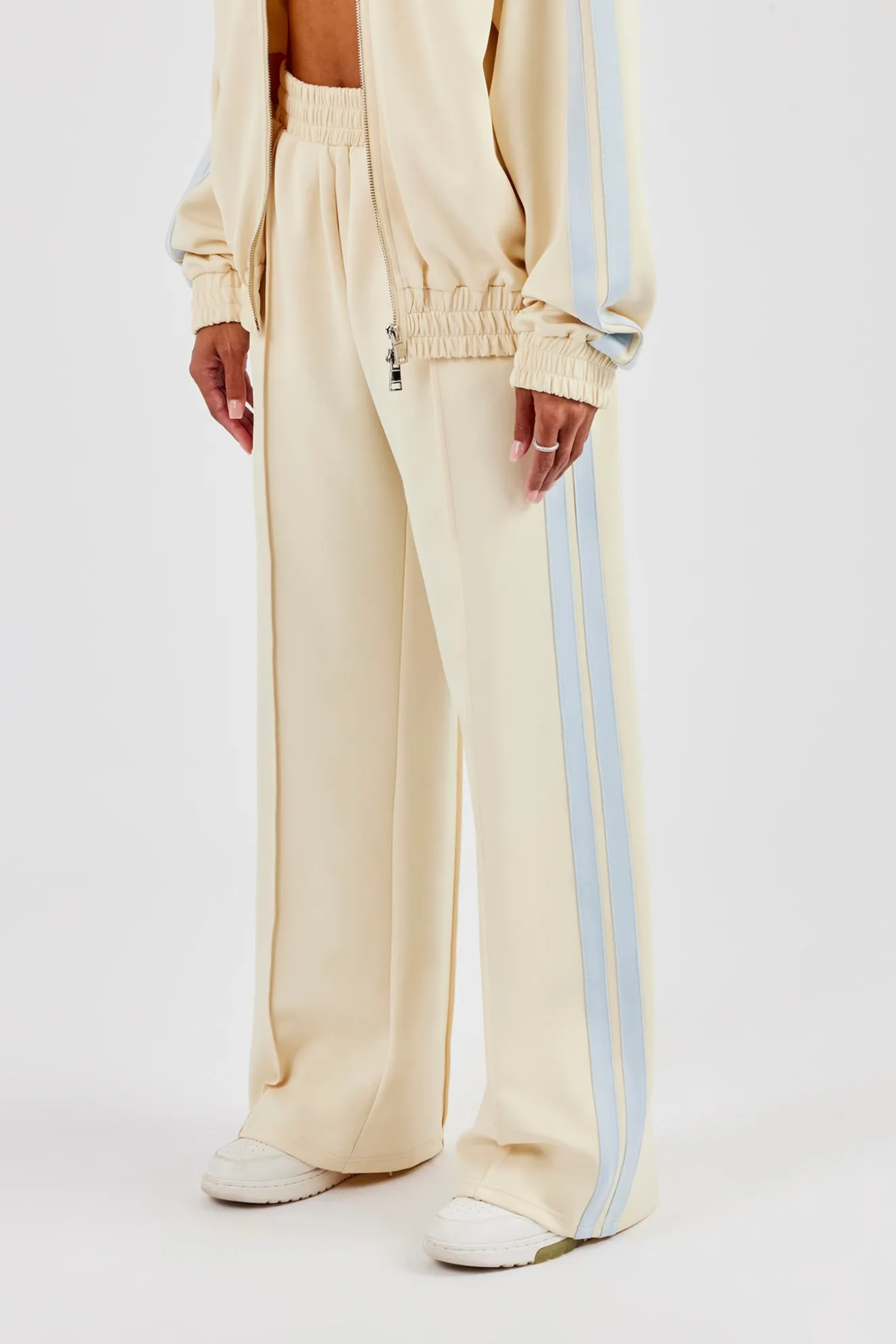 Taping Wide Leg Pant - Butter Yellow