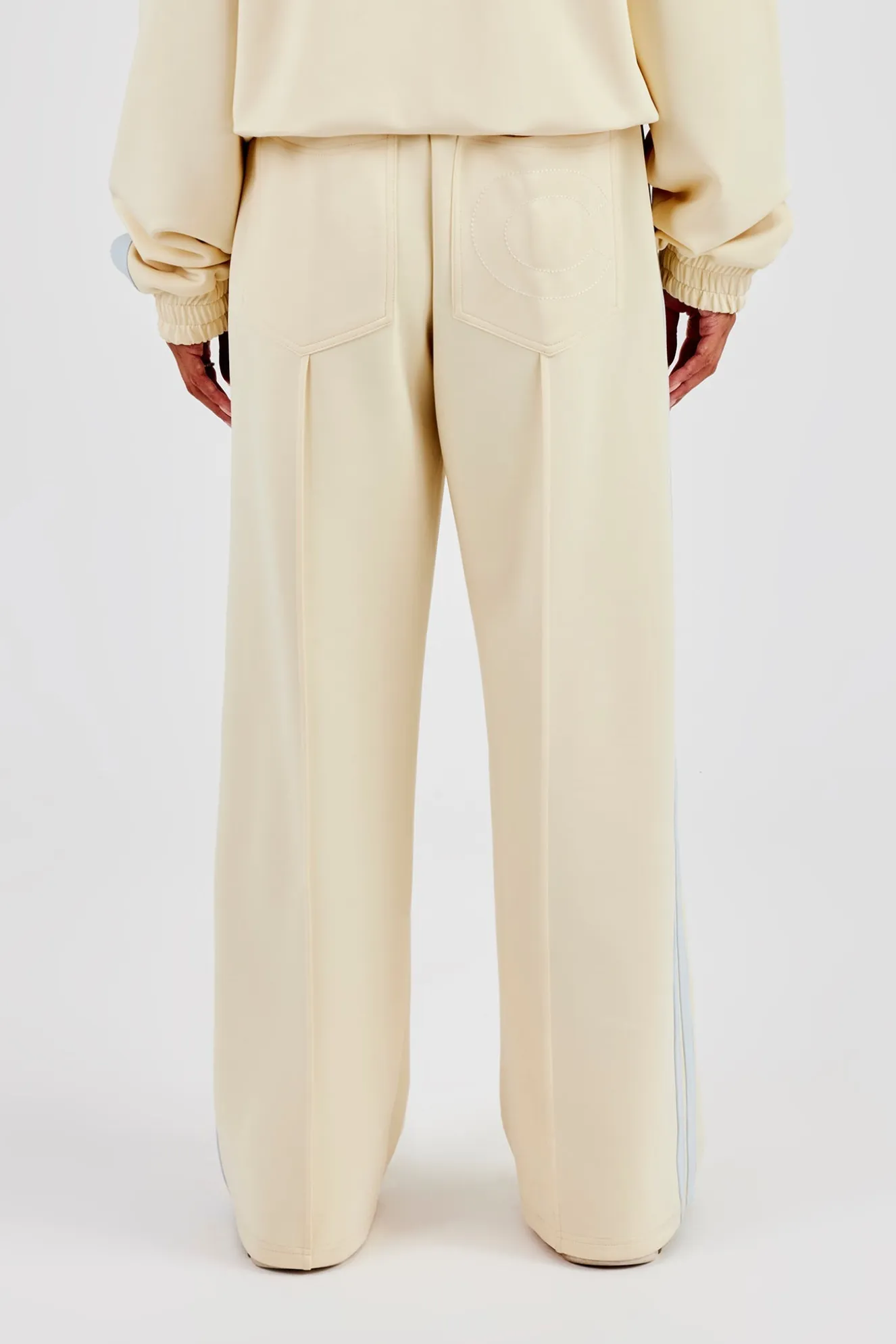 Taping Wide Leg Pant - Butter Yellow