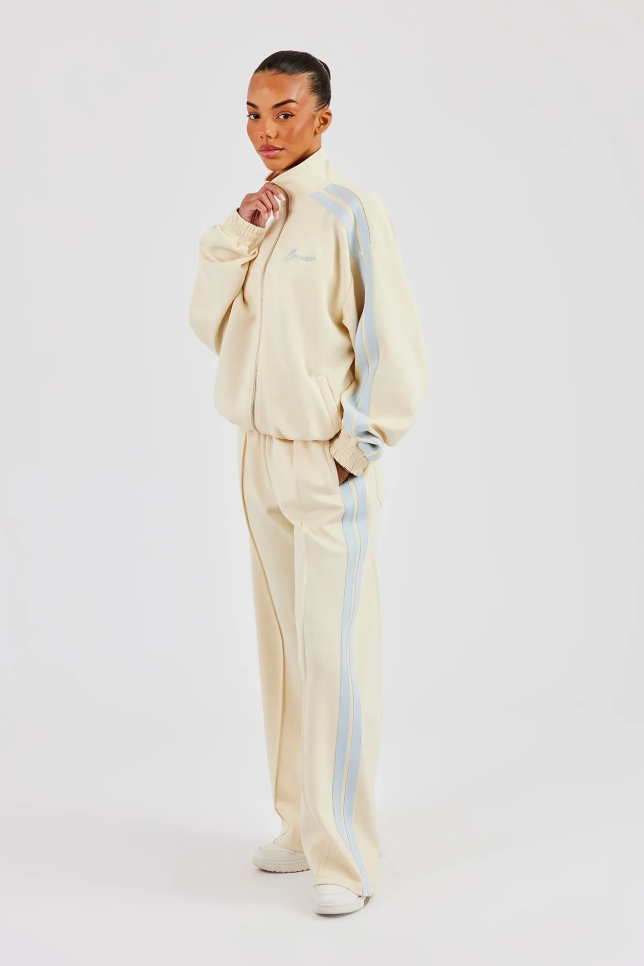 Taping Wide Leg Pant - Butter Yellow