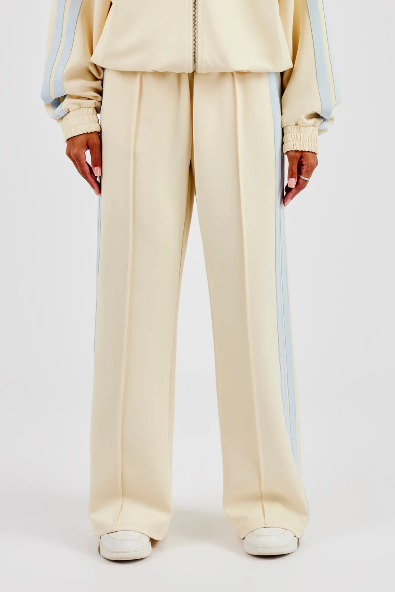 Taping Wide Leg Pant - Butter Yellow