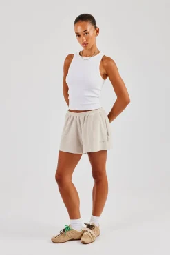 Terry Towelling Short - Beige
